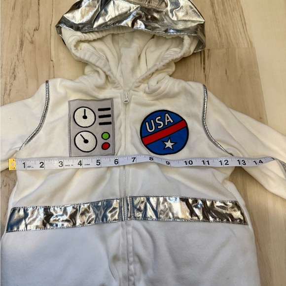 Carter's White and Silver Kids Puffer Jacket - Picture 2 of 5